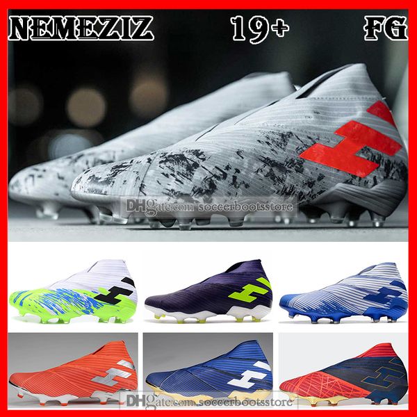 

подарочная сумка мужские высокие топы футбольные бутсы uniforia pack nemeziz 19 + твердые грунтовые бутсы nemeziz messi 19 fg outdoor soccer, Black