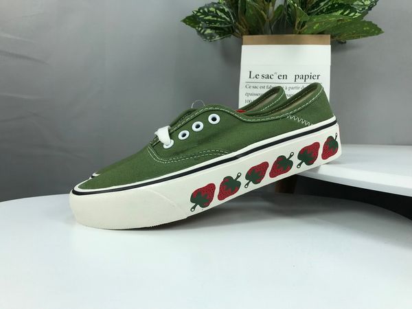 

anaheim factory era 95 dx canvas shoes mens womens fashion strawberry off the wall school bus sneakers, Black