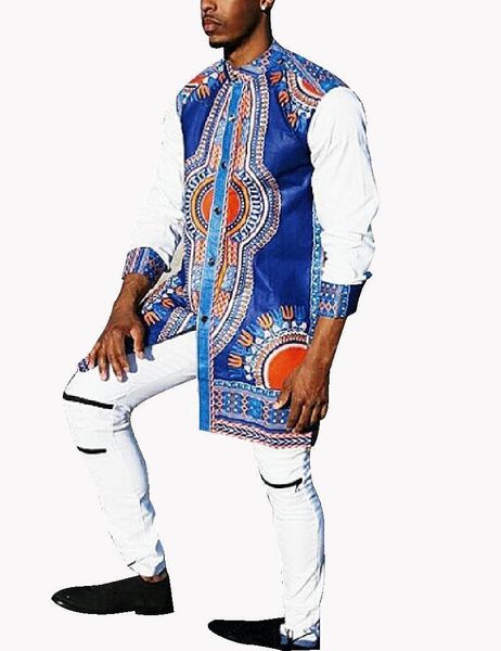 

оптово осень новых людей trench printed african wax с капюшоном пальто customized wyn161, Tan;black