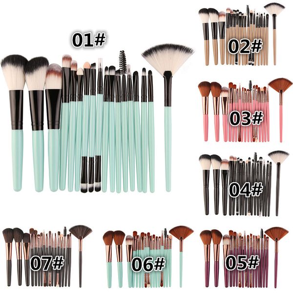 

maange 18pcs набор косметических кисточек для макияжа косметическая основа для пудры румяна тени для век губа для макияжа набор кисточек maq