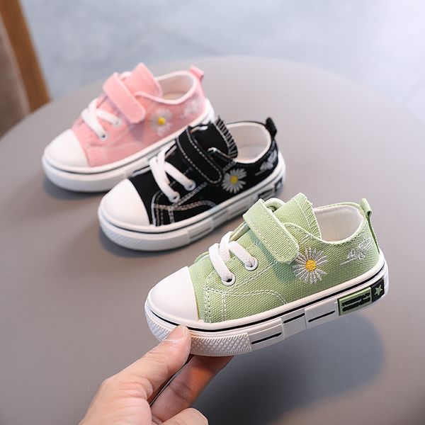 

1-3 years baby shoes boys canvas shoes girls lovely flowers kids casual sneakers child non-slip soft bottom toddler infant