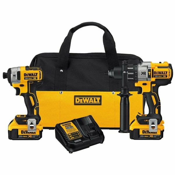 

Dewalt dck299m2 20v max xr lithium ion premium hammerdrill impact driver b new
