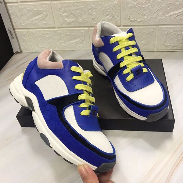 

new fashion designer women sneaker casual shoes fashion sports sneakers tennis shoes genuine leather walking sports trainers, Black