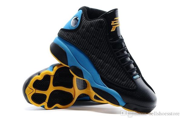 

new xiii 13 13s mens basketball shoes 13s black orion blue white athletics sneakers sports shoes with box outlet
