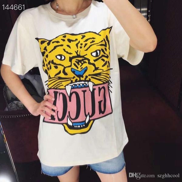 

Оптовая 2019 Уличная женская Футболка Тигр Pattern Мода Футболка С Длинным Рукавом Лед