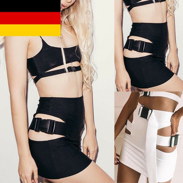 

2020 женская мода юбка готическая punk танца clubwear короткие мини bodycon черный мода горячие, White;black