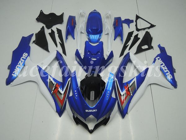 

4gifts injection mold new abs motorcycle fairings kit fit for suzuki gsx-r600 gsx-r750 600 750 k8 2008 2009 2010 08 09 10 deep blue