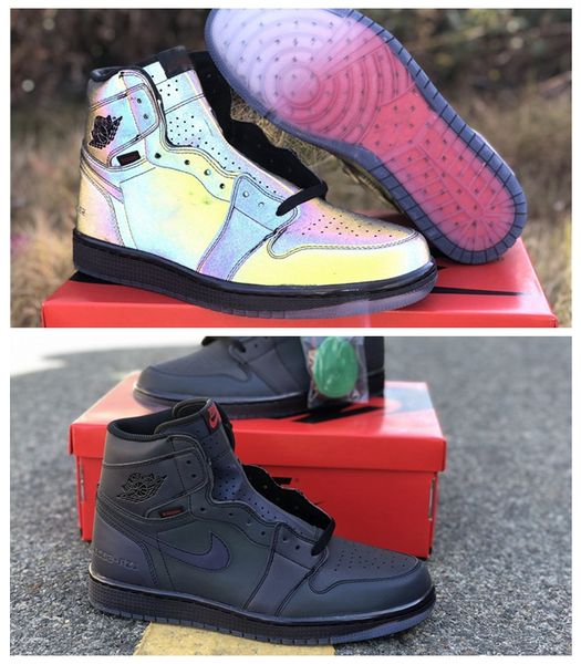 

2020 high low fearless obsidian mens basketball shoes zoom fearless basketball shoes unc 10x 1 1s 3m reflective men sport designer sneakers, White;red