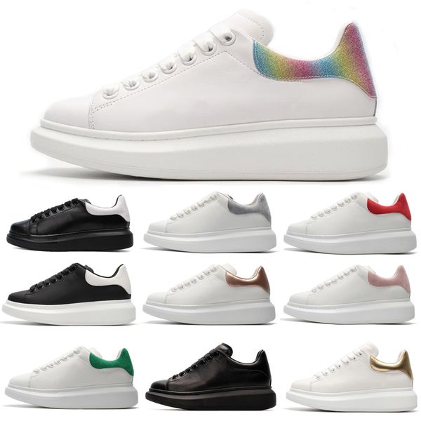 

designer 3m reflective sport shoes for men women gold pinck triple white black mens trainer green red casual shoes