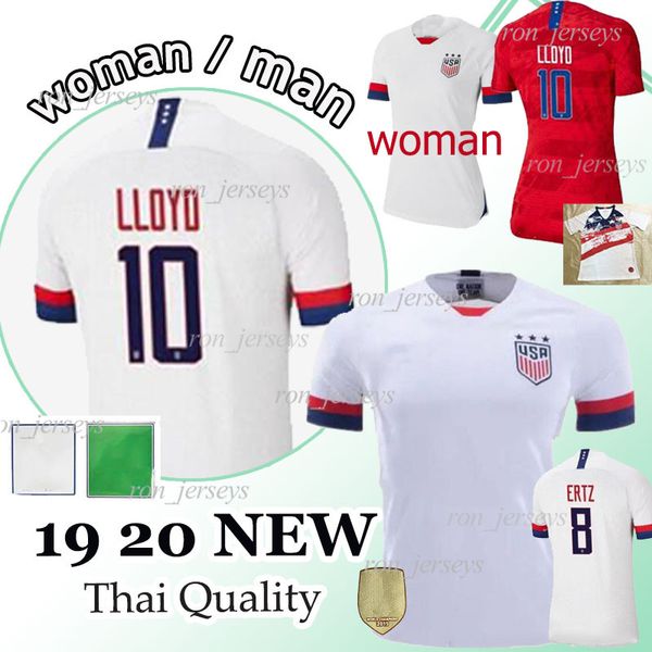 

4 stars 2019 World cup America Home away Soccer Jersey 2020 USA United States DEMPSEY BRADLEY ALTIDORE WOOD LLOYD maillot de foot