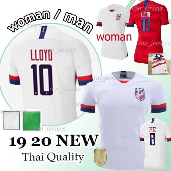 

4 stars 2019 World cup America Home away Soccer Jersey 2020 USA United States DEMPSEY BRADLEY ALTIDORE WOOD LLOYD maillot de foot