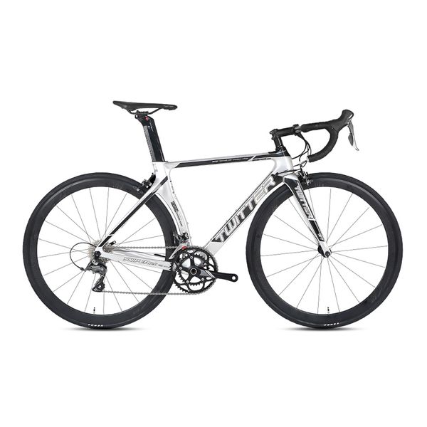 

twitter carbon road bicycle 16/22speed road bike for r2000 105/r7000 components high quality, Silver;blue