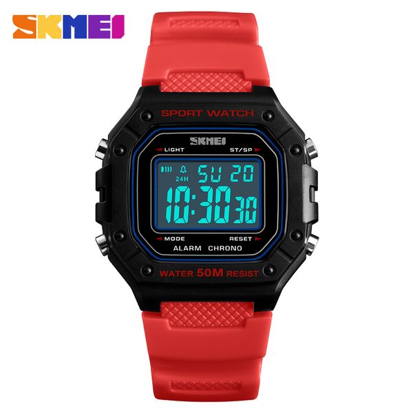 

new sport mens watches skmei brand mens digtial watches waterproof electronic wristwatch male clock reloj hombre, Slivery;brown