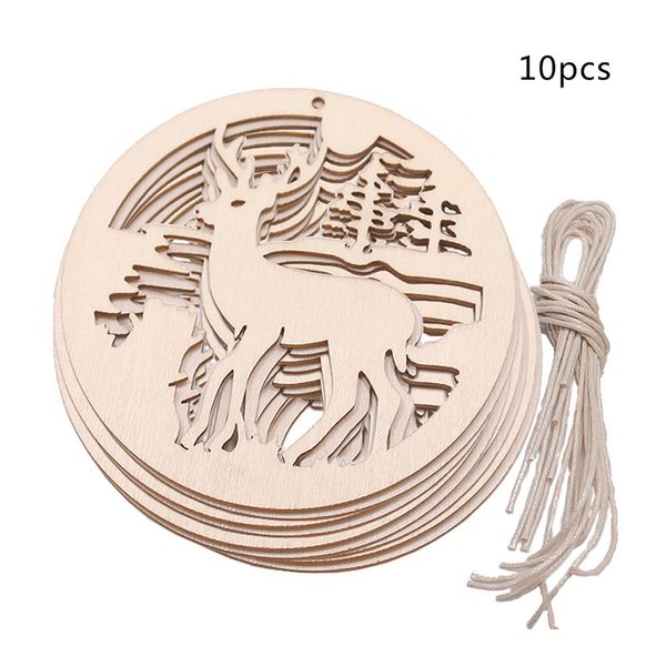 

10шт рождество лося иисус пасха домашнее украшение рождественской елки кулон diy ручной рукоделие украшения реквизит