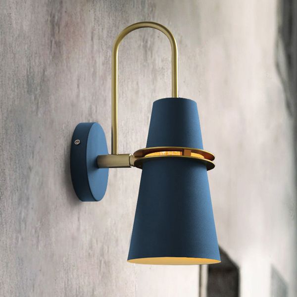 

wall lamp nordic iron horn modern simple sconce lights for living room bedroom bathroom led mirror light fixtures home deco