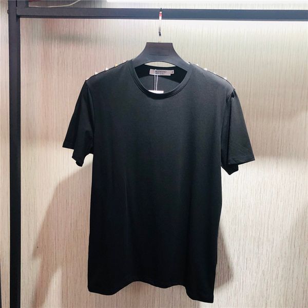 

mens designer t shirts fashion mens clothing summer casual streetwear t shirt cotton blend crew neck short sleeve.aa6, White;black