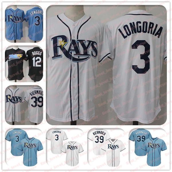 

3 Evan Longoria Jersey 39 Kevin Kiermaier Jersey 12 Wade Boggs Tampa Bay jerseys Rays Coolbase Jersey hot sale