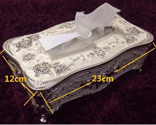 silver napkin box