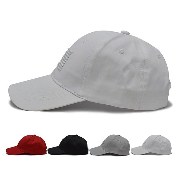 

baseball cap american flag embroidered cotton hat headwear outdoor sports wear with adjustable back closure gmt601, Black;white