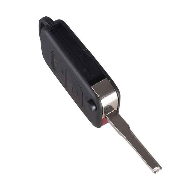 

buttons flip folding car shell remote key fob case 2 button for e113 a c e s w168 w202 w203