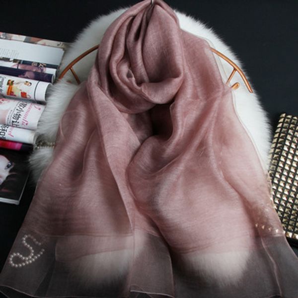

fashion-silk and wool double layer scarf long scarf thin and soft, Blue;gray