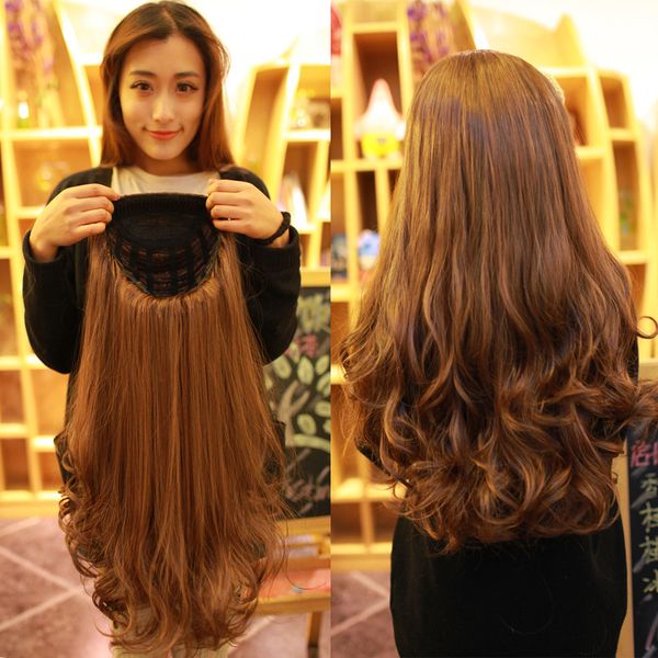 Maintenance Factory Wholesale Half Head Wig Female Long Curly Hair