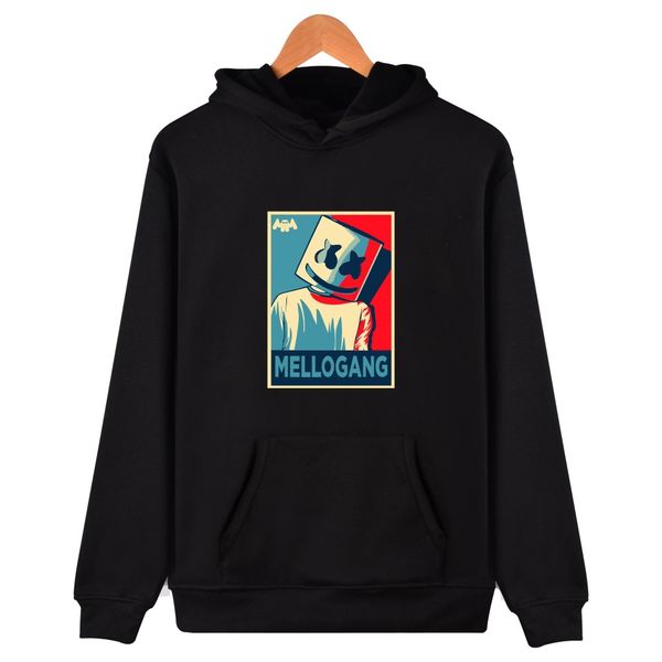 

мужские дизайнерские толстовки с капюшоном marshmello с длинным рукавом женщины мужчины роскошная толстовка harajuku streetwear повседневный, Black