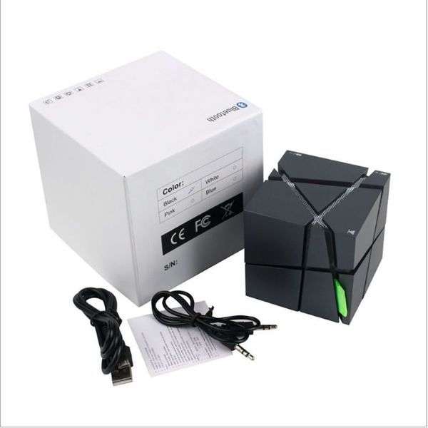 

qone беспроводной bluetooth-динамик с микрофоном светодиодный проблесковый маячок сабвуфер bluetooth колонки hi-fi surround sound free hands