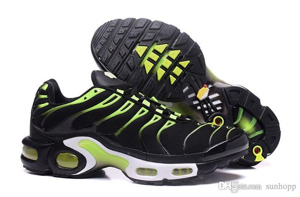 

mens womens shoes rainbow green tn ultra sports requin sneakers shoe caushion running shoes 36-46 gh684f, Black