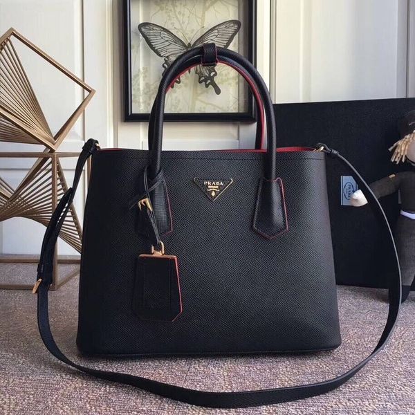 

Hot ale fa hion brand de ign women handbag leather ol houlder bag handle affiano bag lady me enger bag tote 13 prada 13