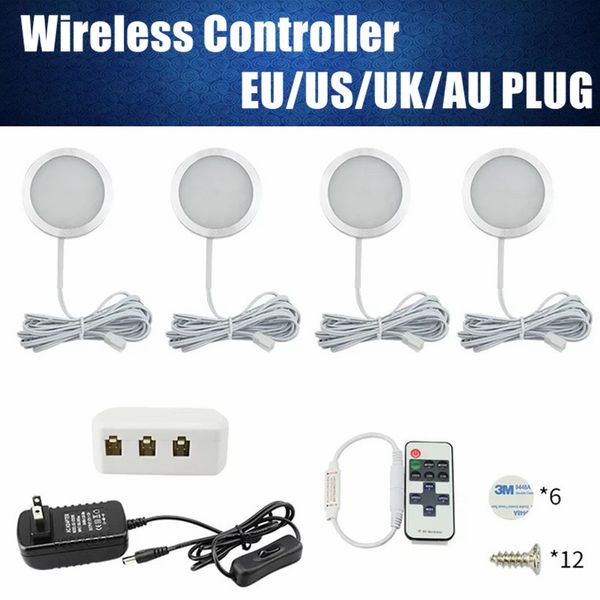 

4pcs wireless caravan camper rv led lights 12v interior lighting ceiling lights with remote control car rv interior accoeeories
