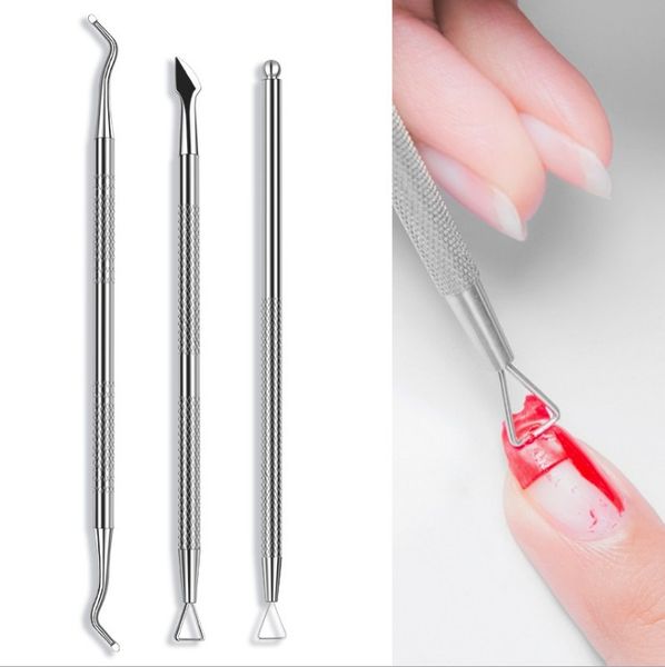 

Nail art unloading plane double head tainle teel dead kin pu hing exfoliating exfoliating nail poli h rubber pu hing nail tool