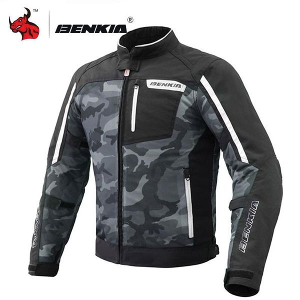 

benkia motorcycle jacket men summer mesh moto jacket protective gear motocross off-road racing chaqueta moto s-5xl