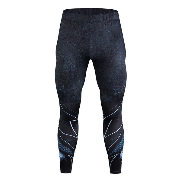

men's compression pants running pants men's leggings breathable sweat-absorbent quick-drying gym tights fitness sweatpants, Black;blue