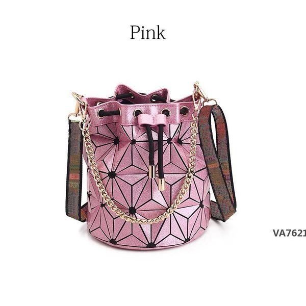 

latest bucket bag handbag purse geometric handbags plaid chain shoulder crossbody bags laser diamond bagva7620