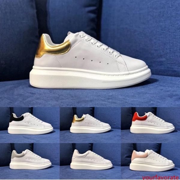 

2019 luxury designer men women sneakers fashion white leather platform shoes flat casual party wedding shoes with box