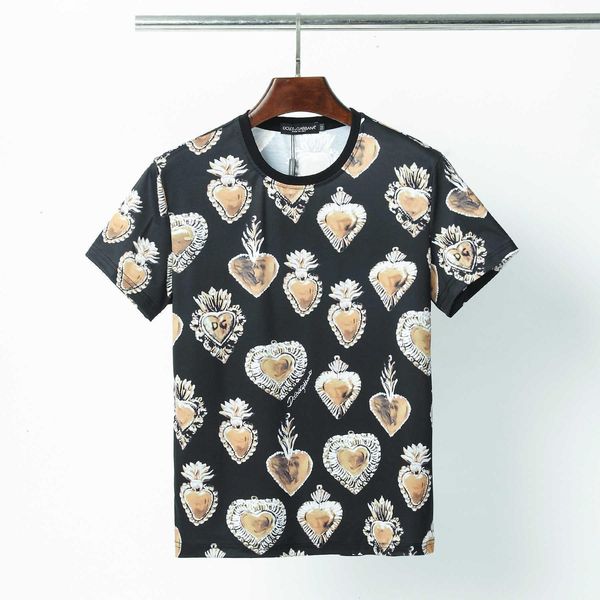 

asian size tshirts for mens short sleeve men women high end popular leisure fad, White;black