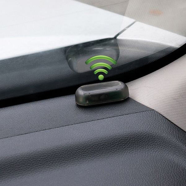 

anti-theft caution led light car fake solar power alarm lamp security system warning theft flash blinking blue