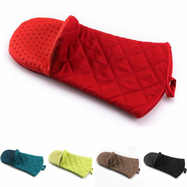 

cotton oven mitts polyester lining heat resistant kitchen gloves 122621