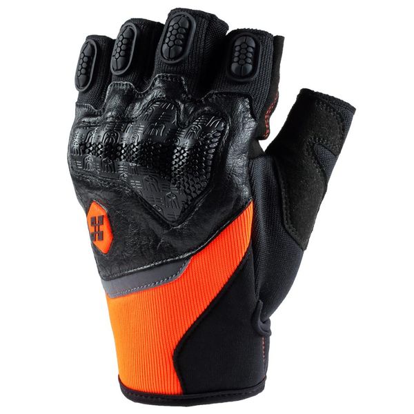 

wholesale dropshipping summer motorcycle half finger gloves men women biker guantes para moto motorbike gloves fingerless, Black