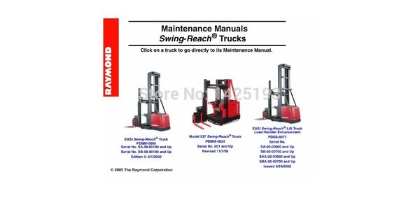 

raymond maintenance manual swing-reach trucks