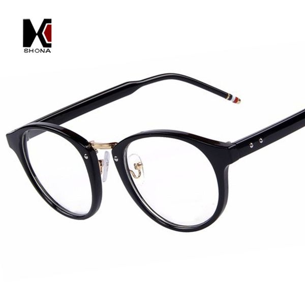 

shauna men fashion optical frames eyeglasses fashion women eyeglasses frame myopia rivet frame, Silver