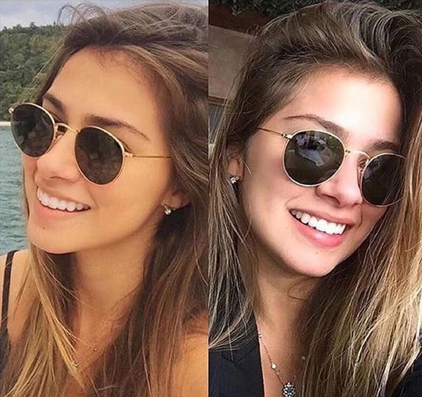 

марка дизайнер овальных очки металла мужчины женщина мода очки ретро урожай вс очков очки оттенки óculos бесплатных случаев и коробки, White;black