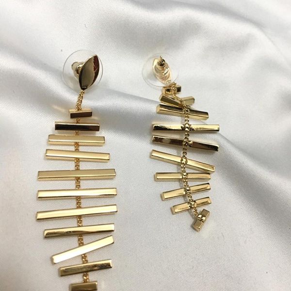 

fashion- studs handmade zircon personality luxury jewelry brass needle earrings stud earrings for women asymmetric christmas party gif, Golden;silver