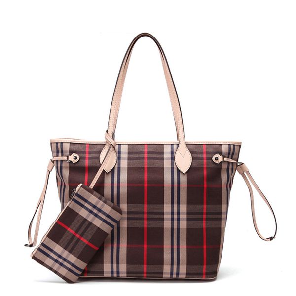 

Old cobbler women 039 ingle houlder bag cla ic plaid coated canva handbag co metic bag fa hion mother bag delivery