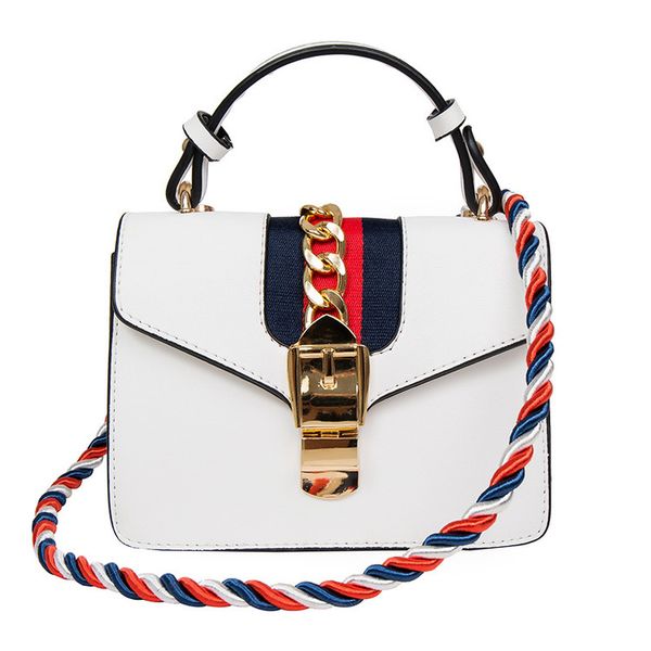 

new style for autumn and winter women's shoulder bag ribbon square sling bag messenger