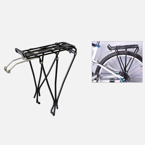 

newly bike bicycle rack rear seat luggage carrier frame-mounted pannier for disc brake mount bfe88