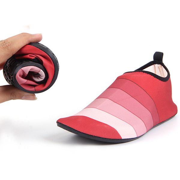 

oeak men casual shoes slip-on summer breathable men's flats water beach waterpark sandals aqua slippers men's footwear quick dry, Black