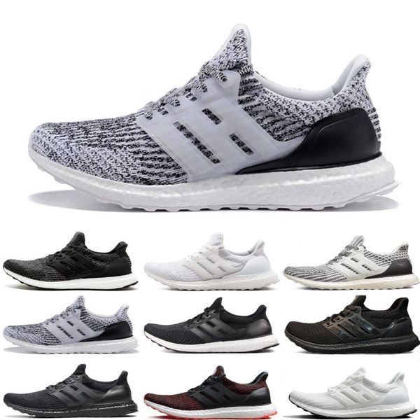 

new ultra shoes ub 3.0 triple black white primeknit blue cny oreo men women running shoes ultra 4.0 sport sneaker, White;red