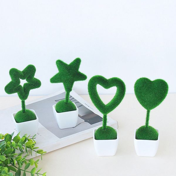 

1 set artificial green plants emulate bonsai decorative fake flowers home decor 66cy